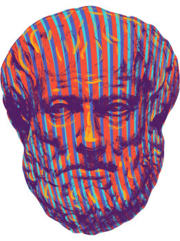 Colored image of Aristotle