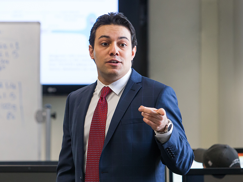 Professor Mehrgan_Mostwifi teaching in a classroom