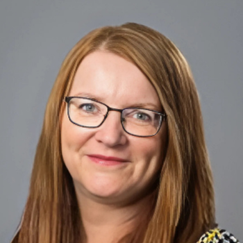 A headshot of Geri Landwehr.