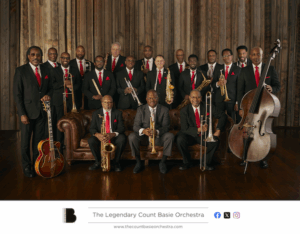 Photo of the Count Basie Orchestra. 2025 jazz fest artist. 