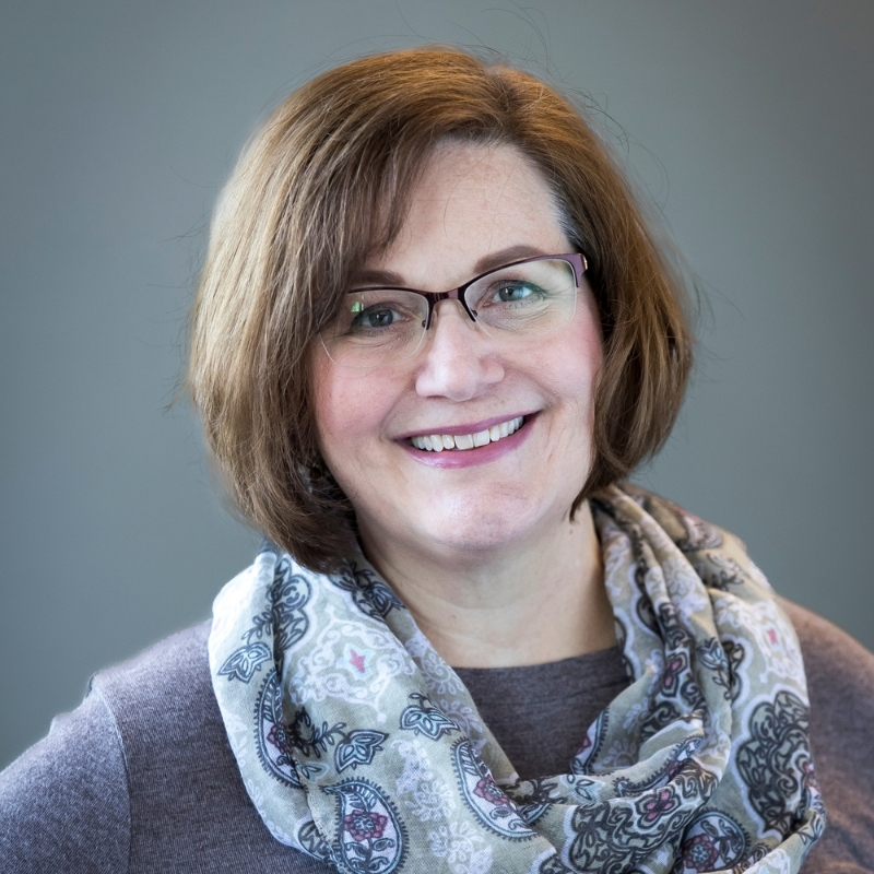 A portrait of Barbara Garrett.