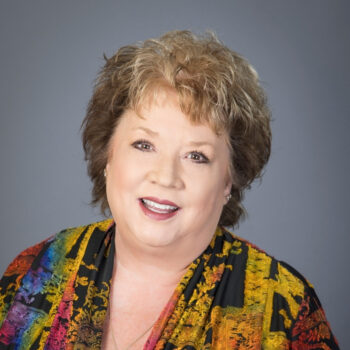 A portrait of Nancy Karlin.