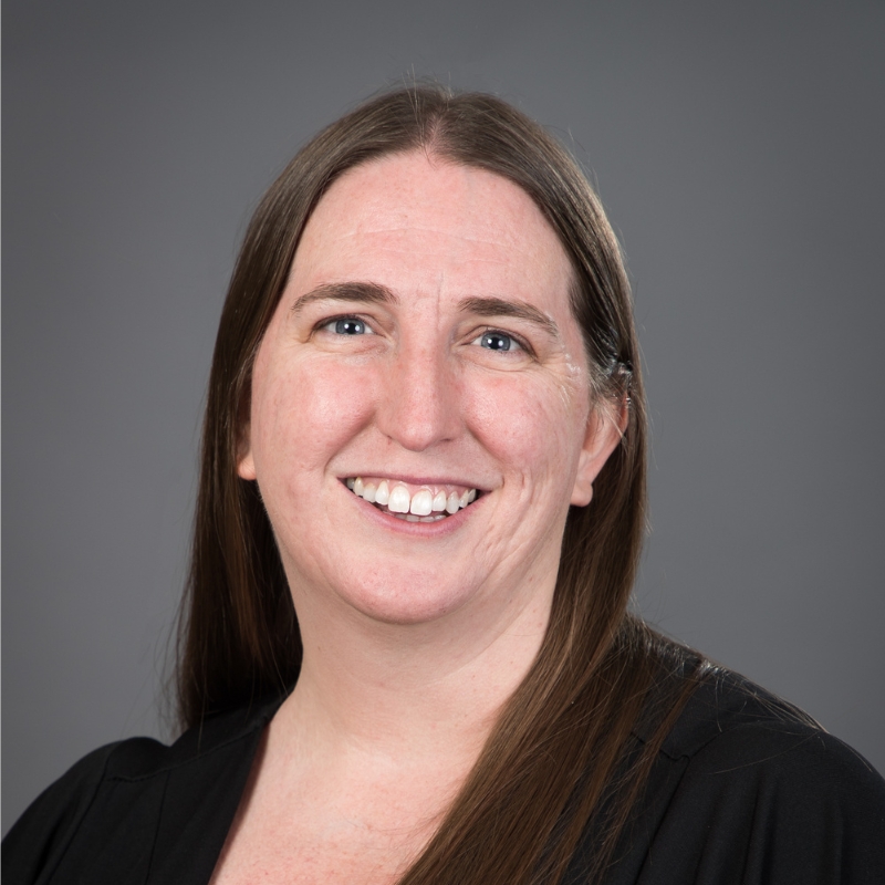 A portrait of Bonnie Nicholson.