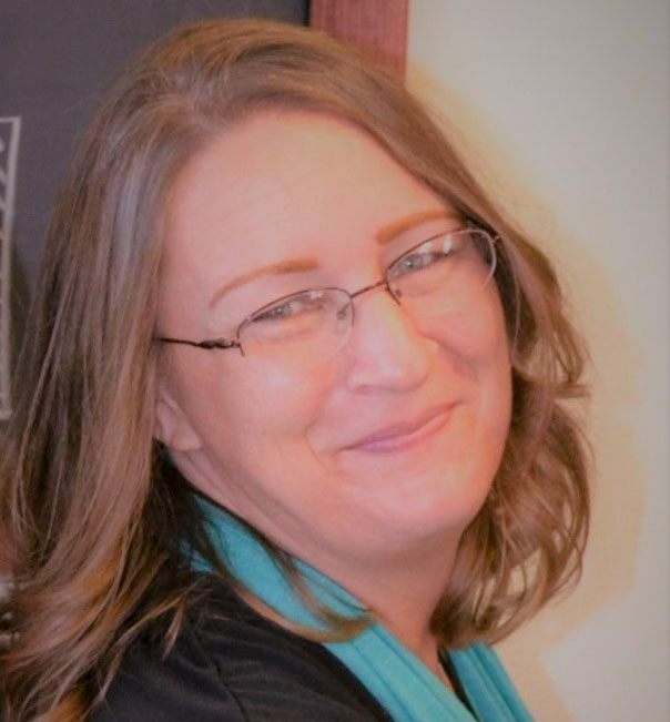 A portrait of Pamela Keener.