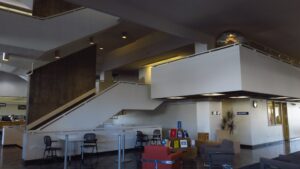 Stairwell in Michener Library
