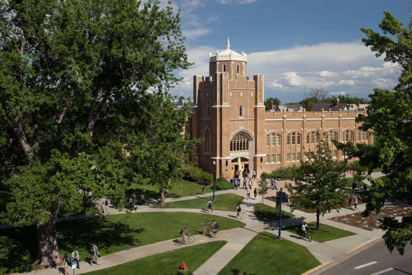 The exterior of Gunter Hall.
