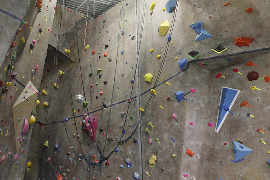 UNC climbing wall