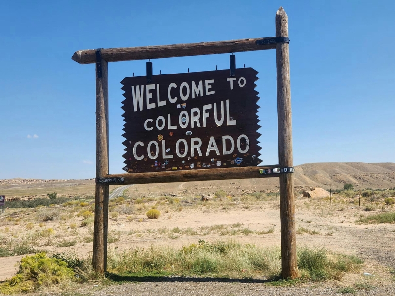 Welcome to Colorful Colorado State Sign