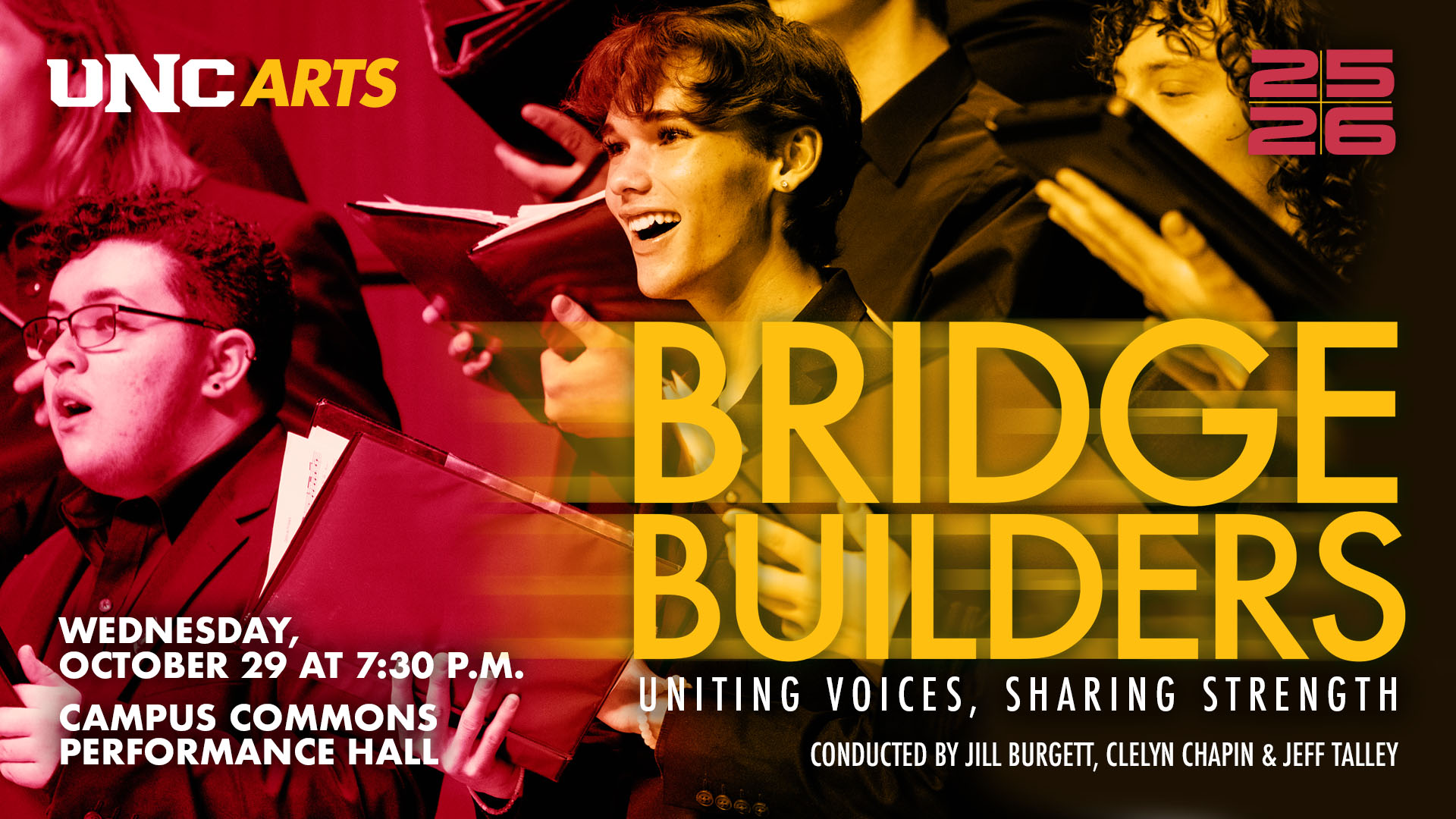 Bridge Builders concert graphic.