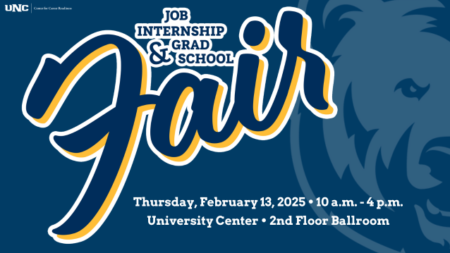 Job, Internship, and Grad School Fair Flyer