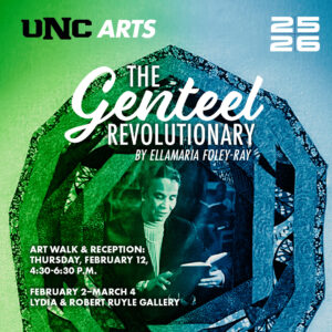 The Genteel Revolutionary exhibition graphic.