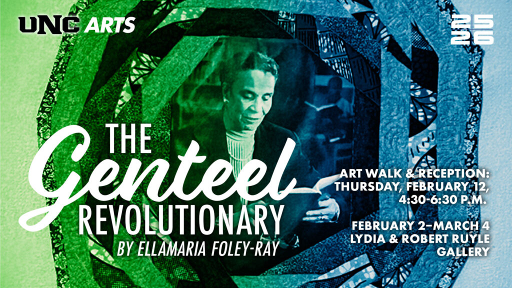 The Genteel Revolutionary exhibition graphic.