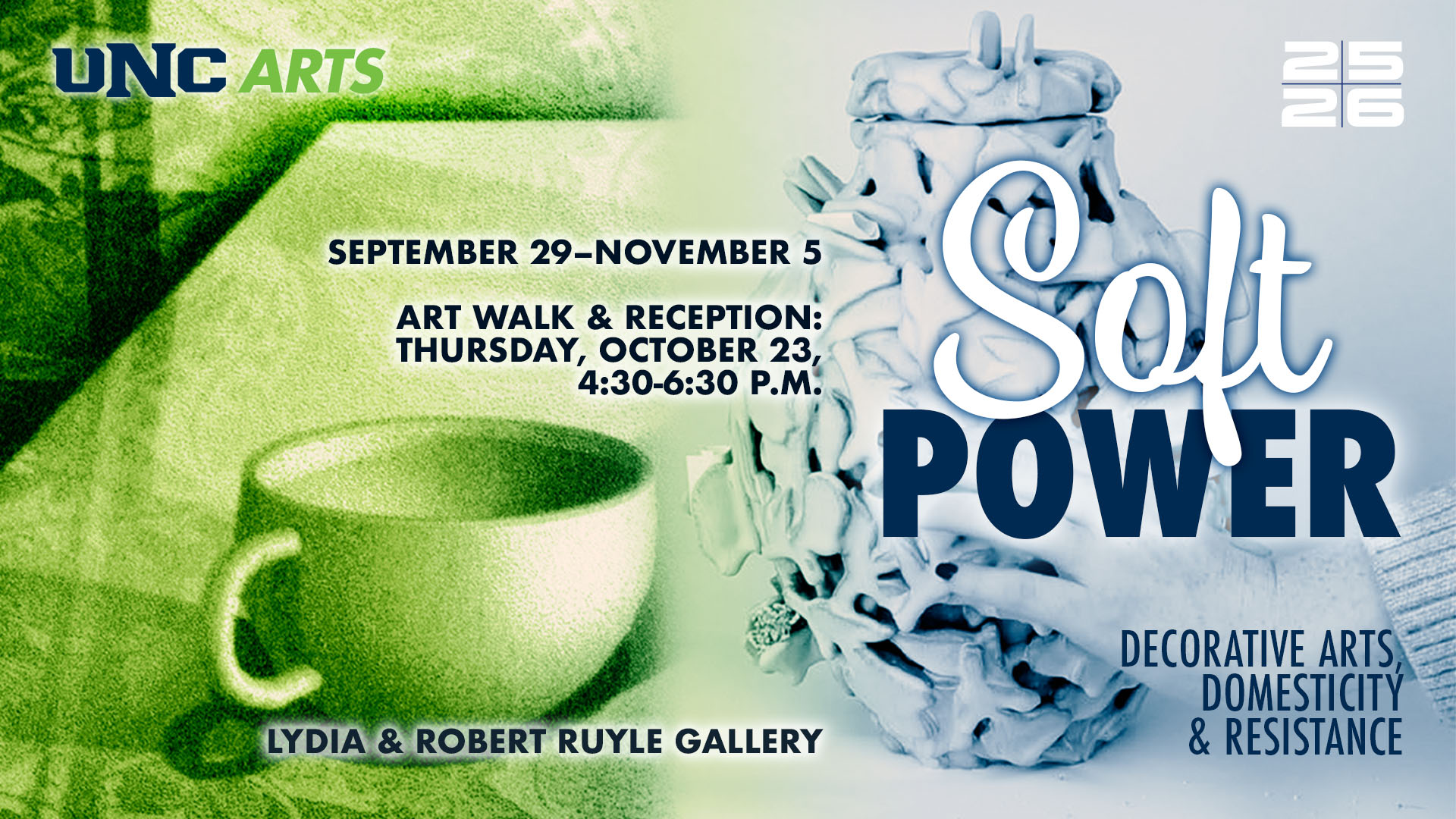 Soft Power exhibition graphic.