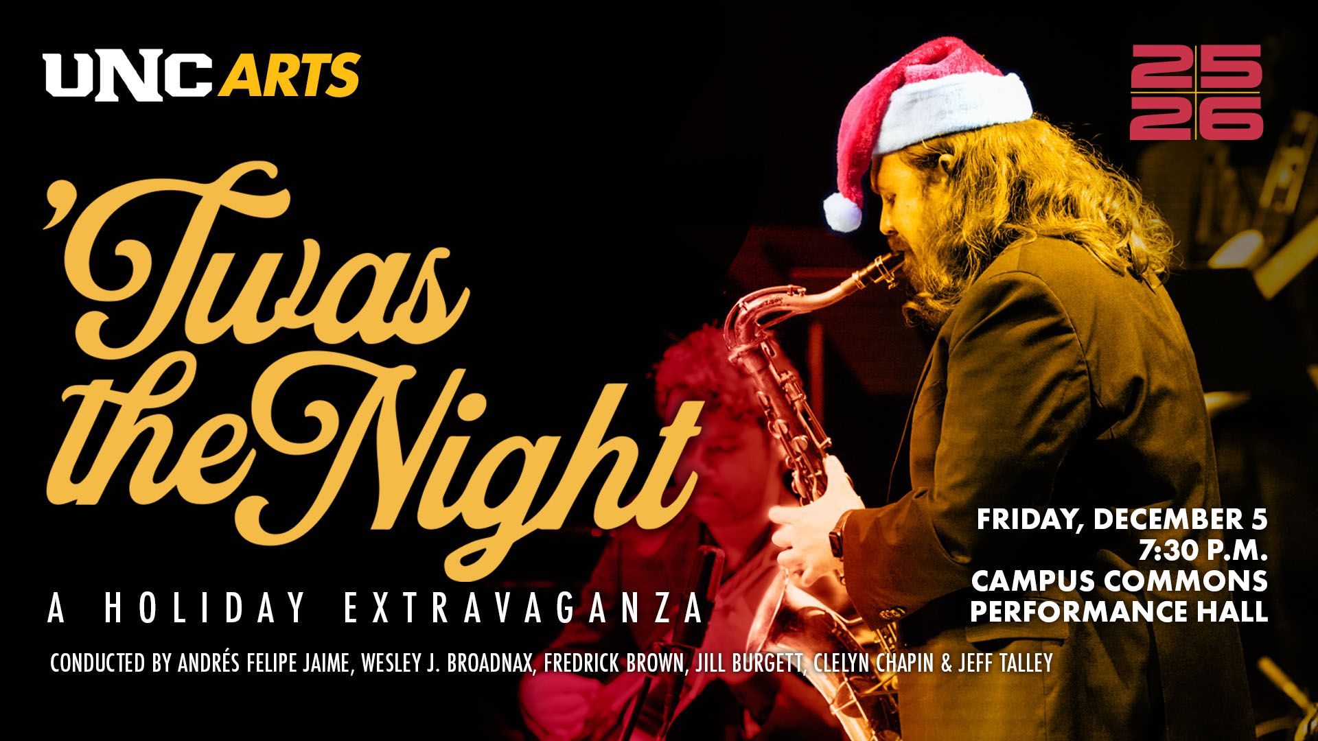 'Twas the Night concert graphic.