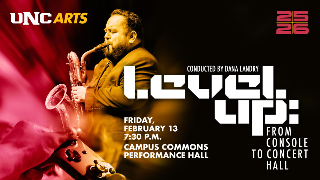Level Up concert graphic.