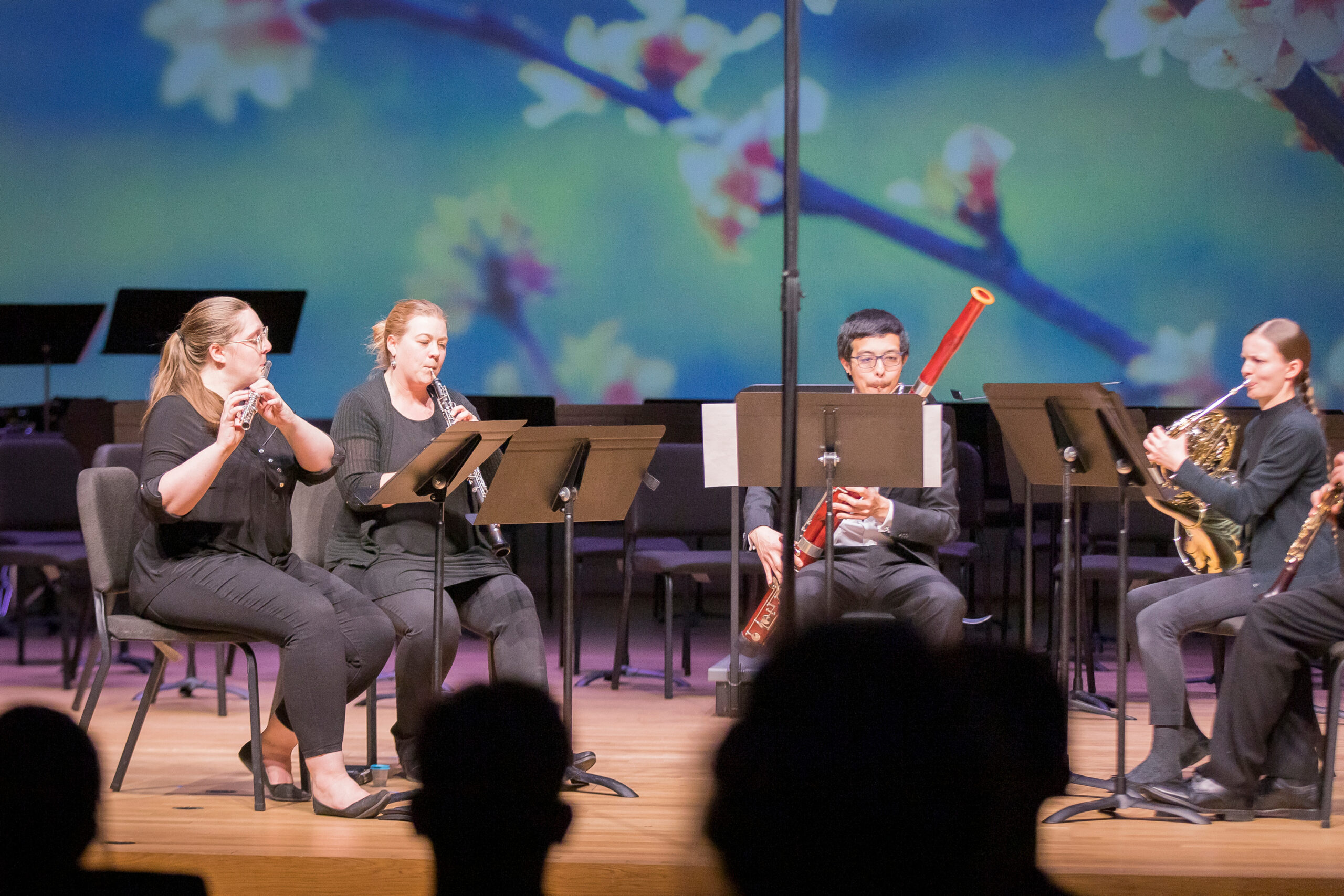 Bear Lake Woodwind Quintet performing at the Open Space Festival of New Music.