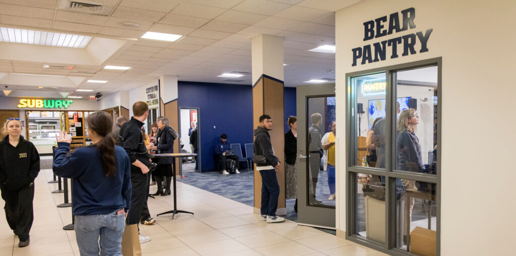 The hallway area of the Bear Pantry