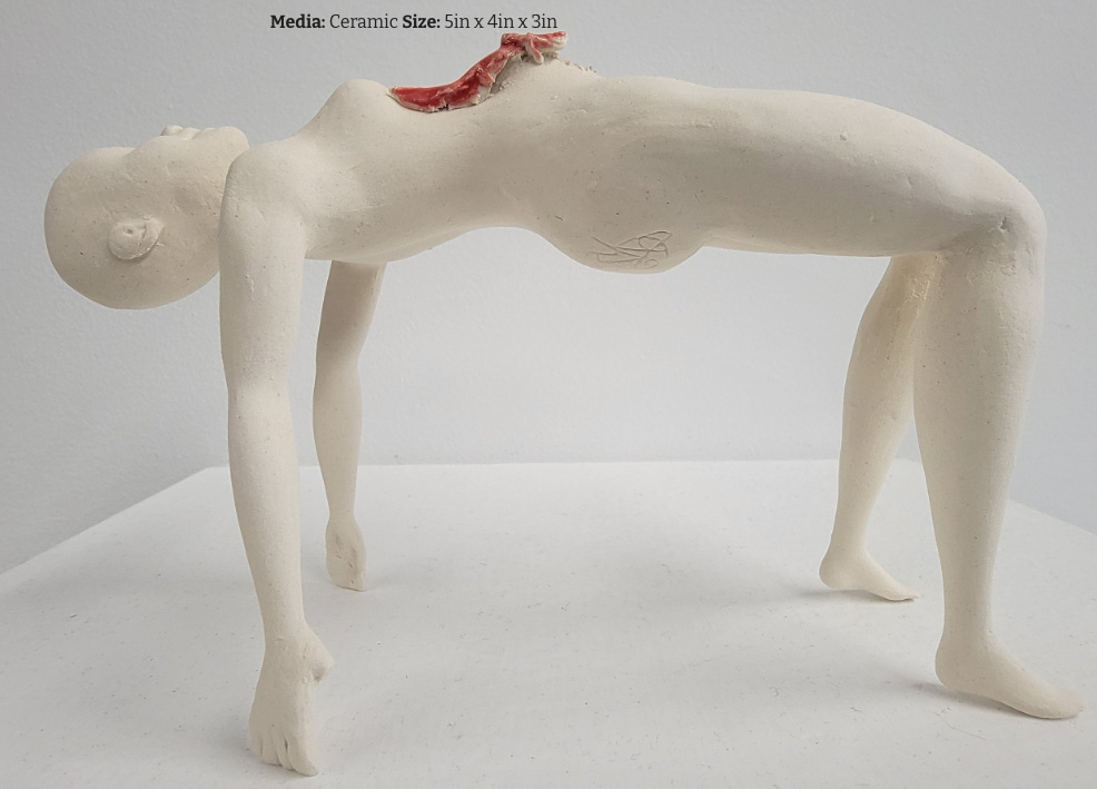 Human Table sculpture by Cynthia Aguiar.