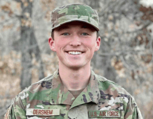 Eric Dershem in camo uniform image
