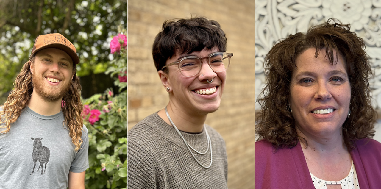 Headshots of the three UNC graduates named to the honor roll
