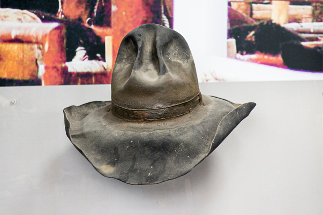 A worn out cowboy hat