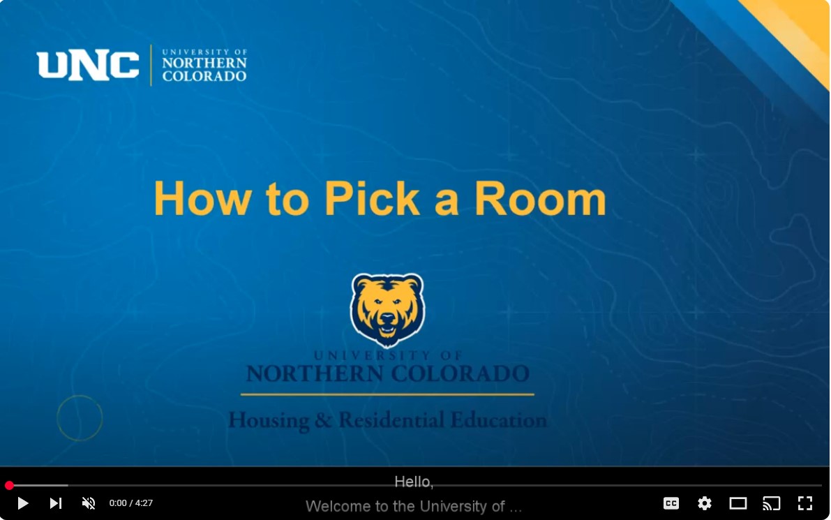 A thumbnail for the How to Pick a Room video.