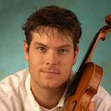 Headshot of Jubal Fulks holding a violin