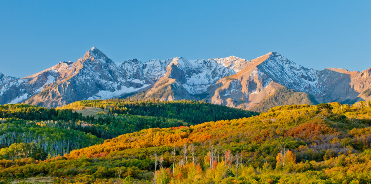 A Colorado mountain landscape view.