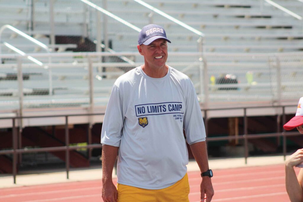 UNC football head coach Ed Lamb.