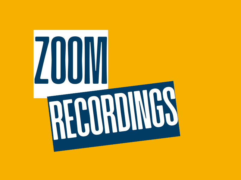 zoom recordings.