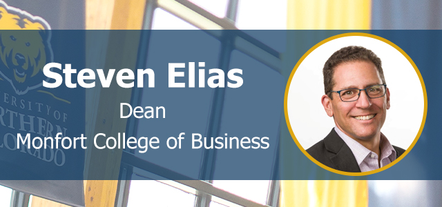 A headshot of new MCB dean Steve Elias.