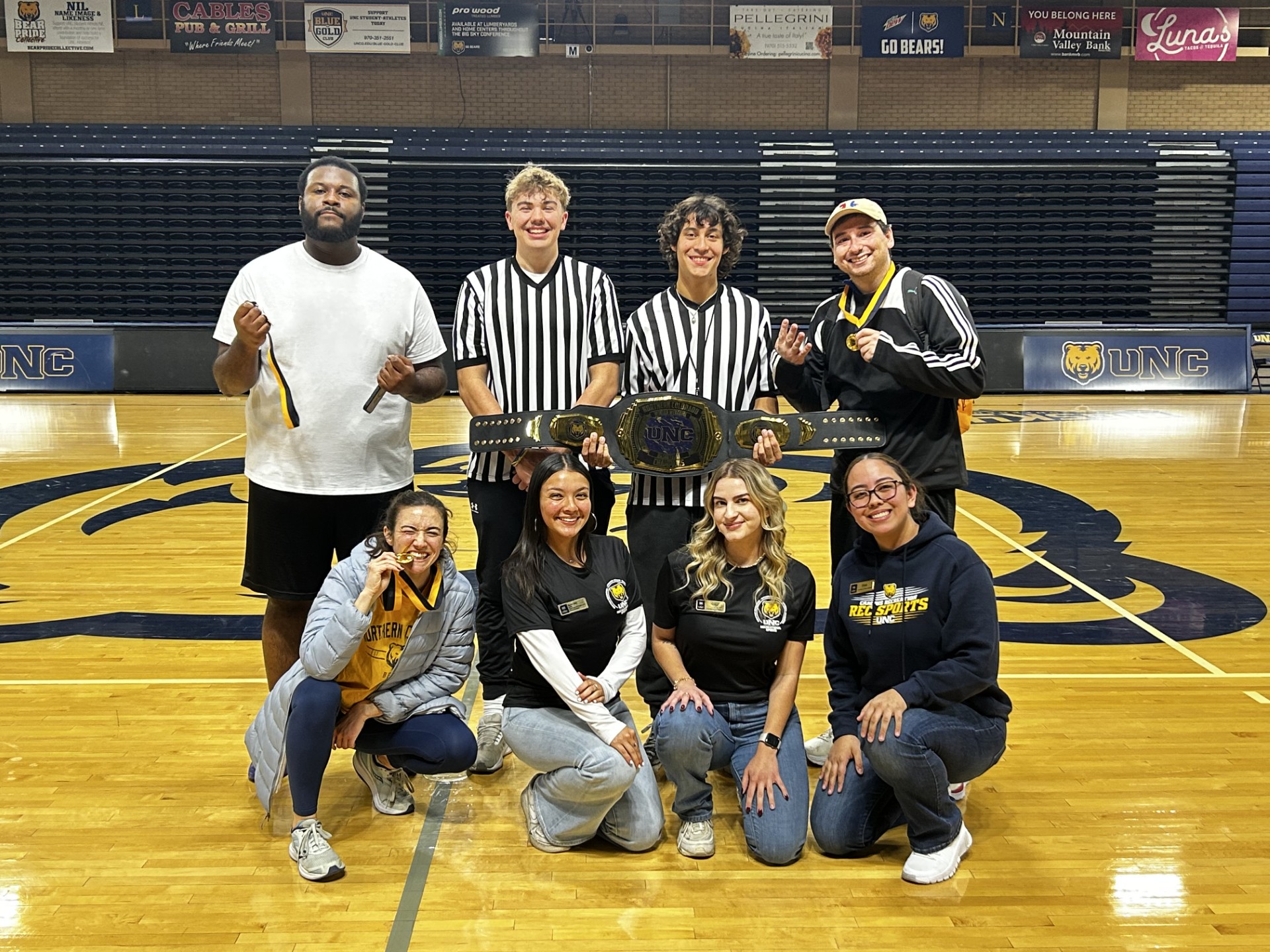 winners of the student vs staff basketball game