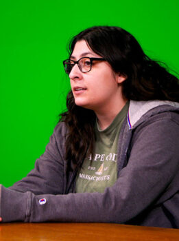 Zvi Gutierrez at the Bear News desk.