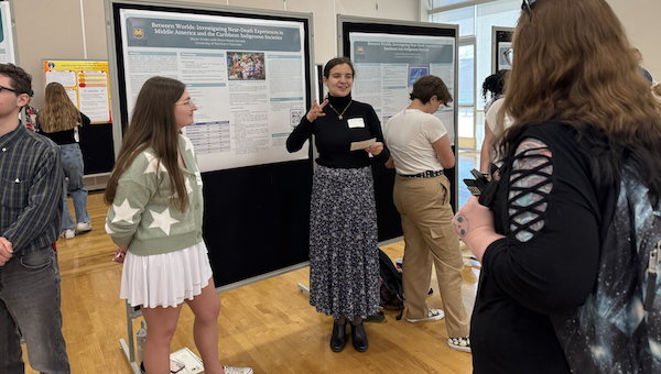 First Year Students presenting at Student Showcase 2025.