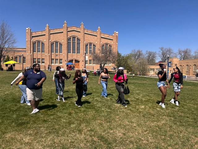 UNC Students at the campus for the Marcus Garvey Cookout