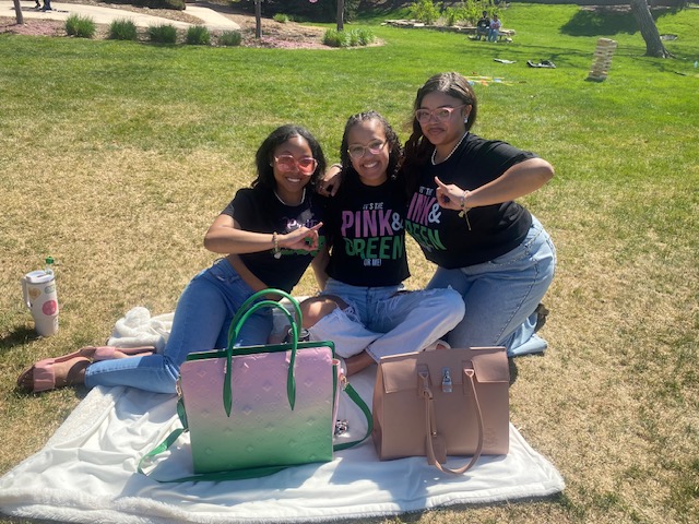 UNC Students at the campus for the Marcus Garvey Cookout