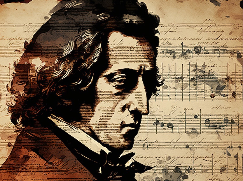 Chopin music composition illustration