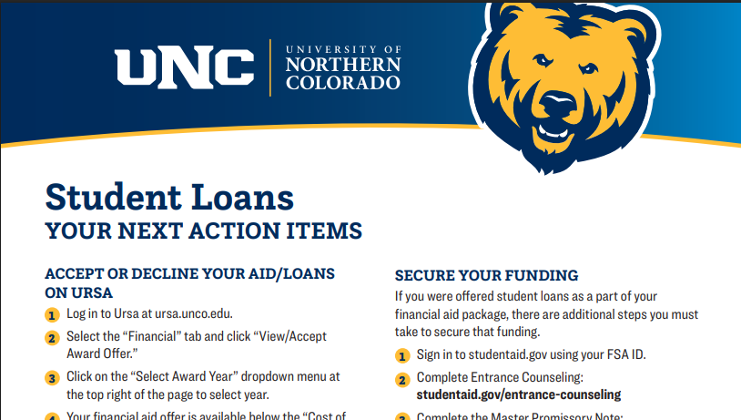 Thumbnail for Financial Aid Student Loans factsheet