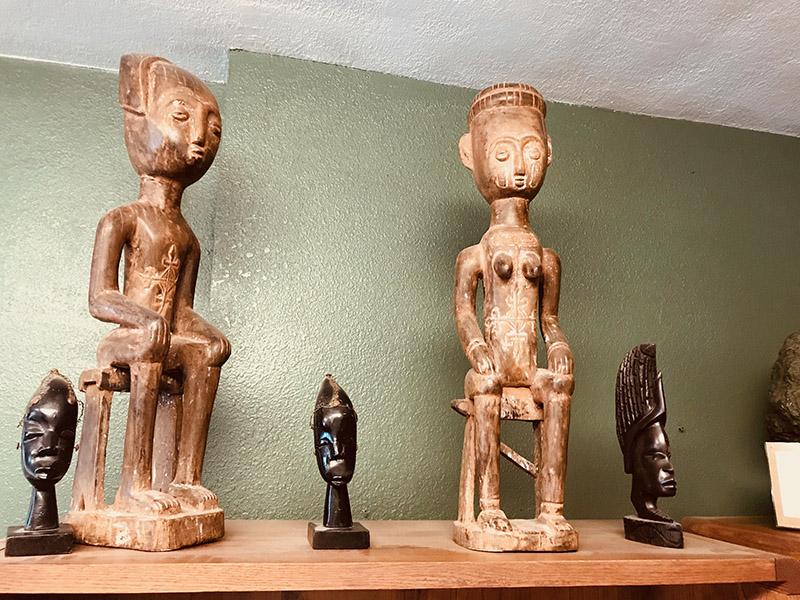 Artifacts Statues at the Marcus Garvey House