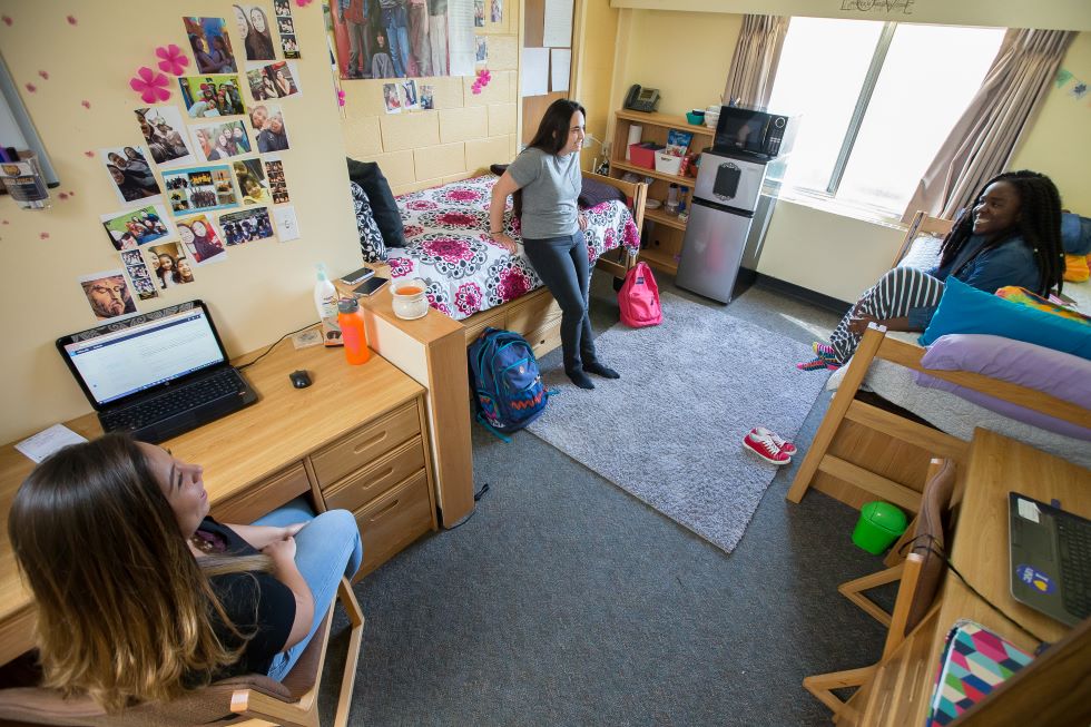 Students taking in their room