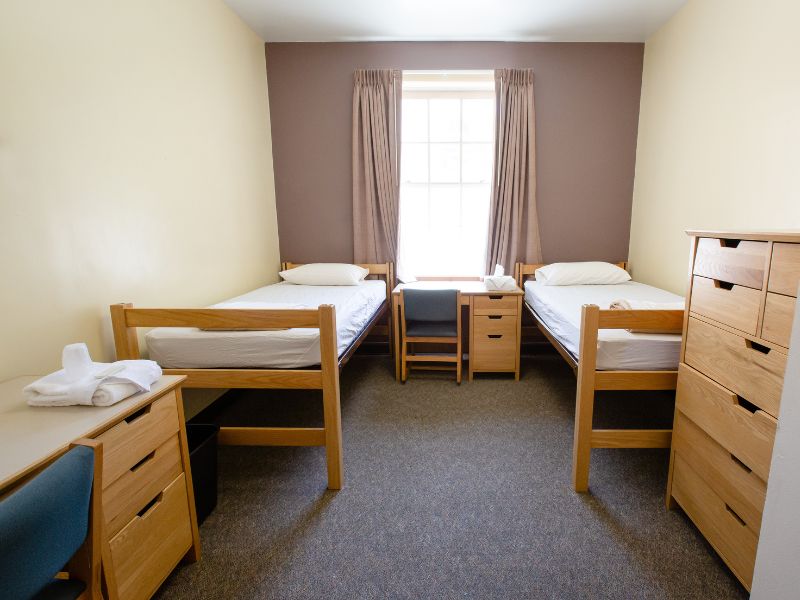 A bright and inviting room in Decker Hall.