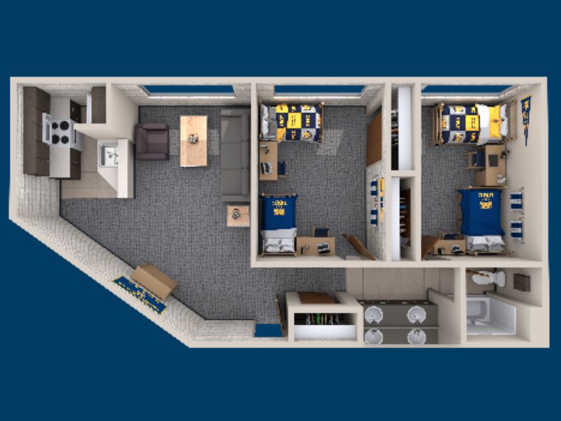 A 3D rendering of a Lawrenson floorplan