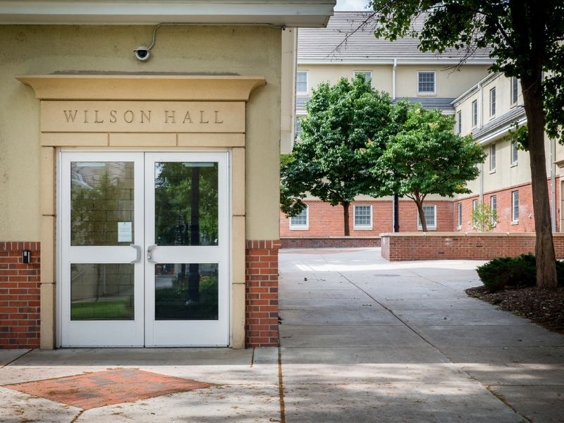 Wilson Hall exterior door.