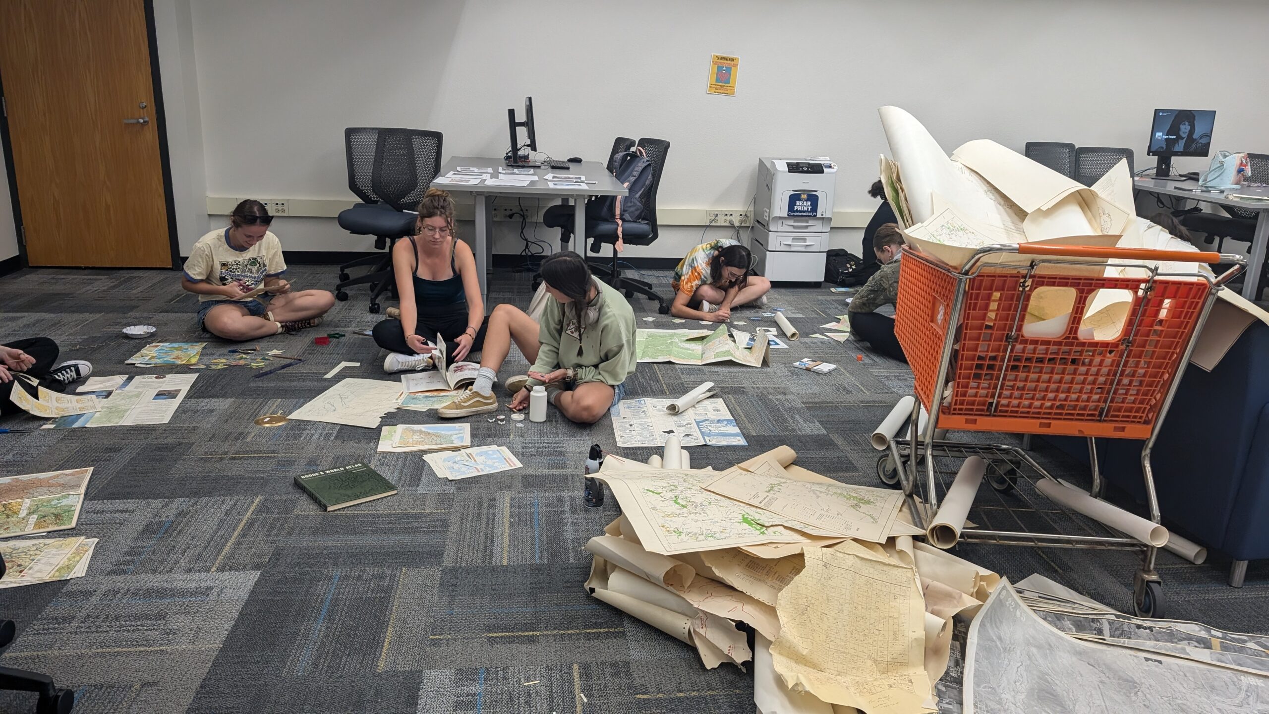 Students participating in the Maps Crafts in 2024