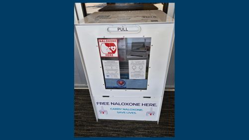 A naloxone kiosk.