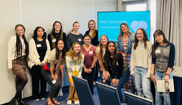 Dr. Whitney Duncan and Anthropology students presenting their Project HealthViews research