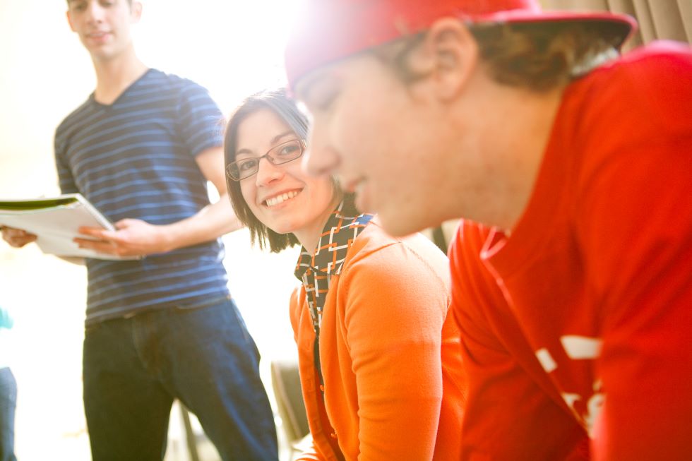 Three Students Smiling