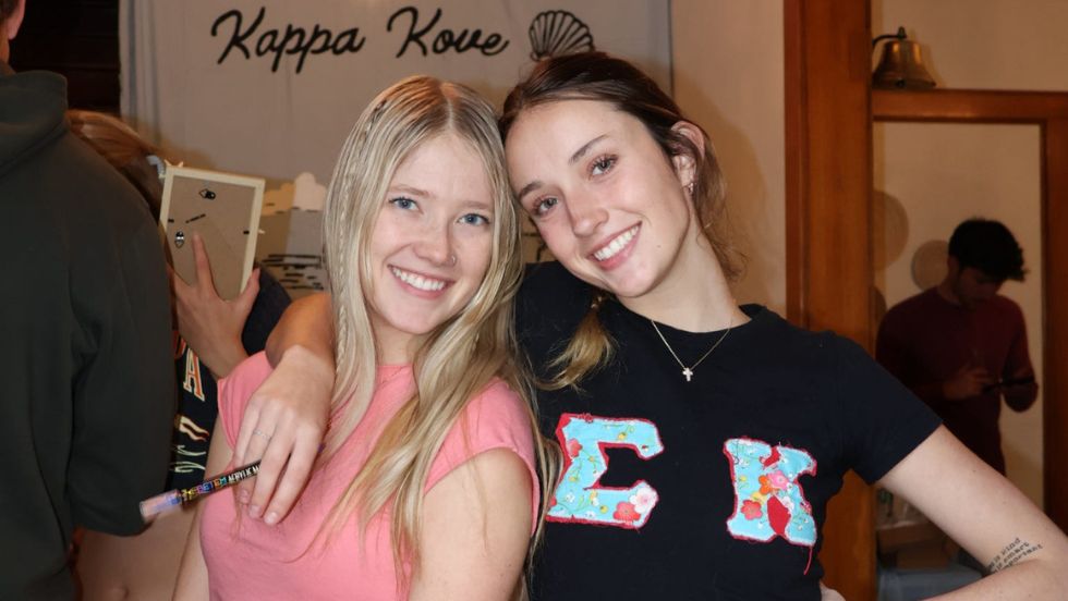 Members of Sigma Kappa pose for a photo