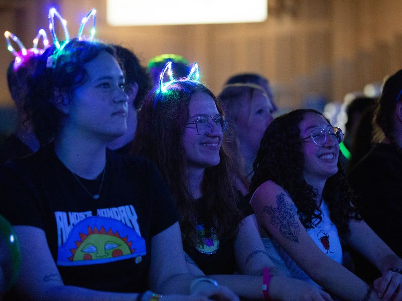 Students enjoying a concert hosted by UPC