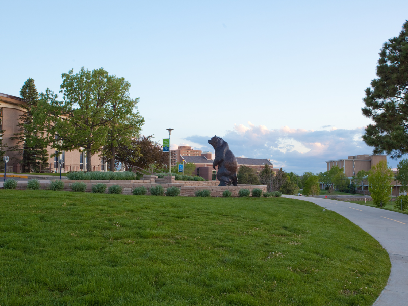 Northern Vision stands near campus